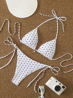 Maillot de bain 2 pièces Pois Plume