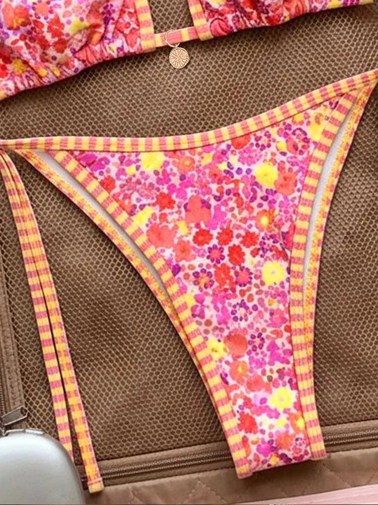 Maillot de bain 2 pièces Floral