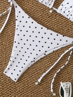 Maillot de bain 2 pièces Pois Plume