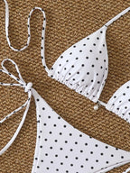 Maillot de bain 2 pièces Pois Plume