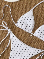 Maillot de bain 2 pièces Pois Plume