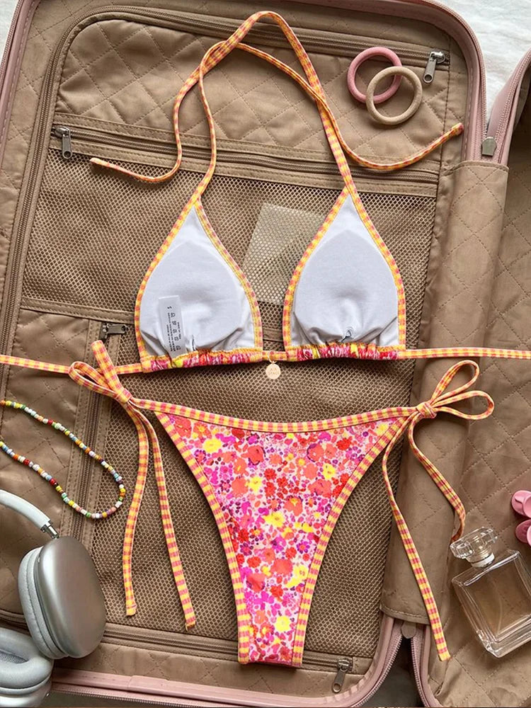 Maillot de bain 2 pièces Floral
